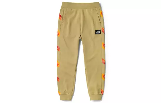 Трикотажные спортивные штаны женские цвета хаки The North Face