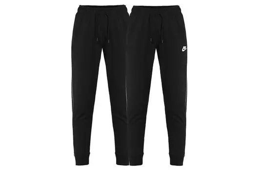 Трикотажные спортивные штаны женские, комплект из 2 шт., черные Nike