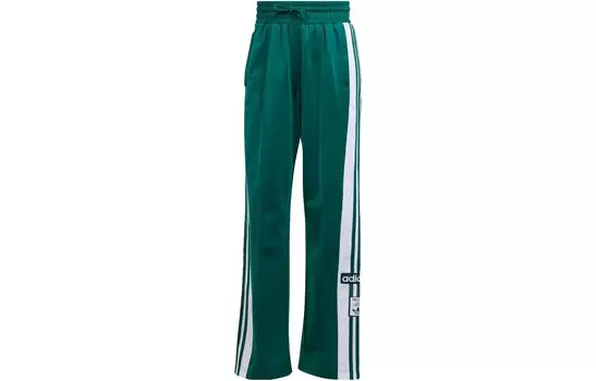 Трикотажные спортивные штаны женские лесно-зеленые Adidas Originals