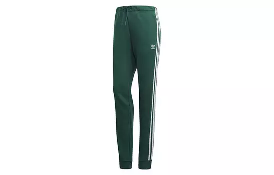 Трикотажные спортивные штаны женские лесно-зеленые Adidas Originals