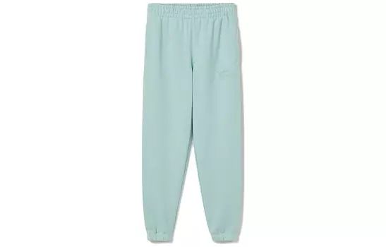 Трикотажные спортивные штаны женские мятно-зеленые Lacoste