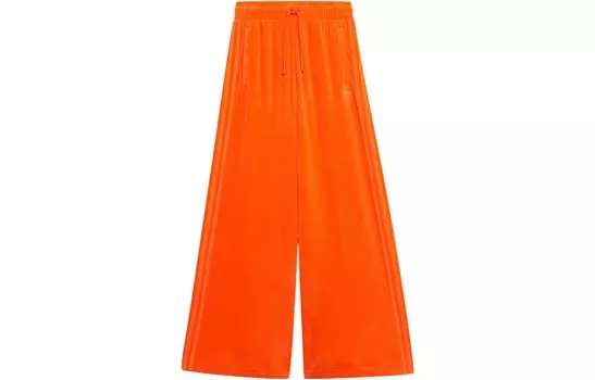 Трикотажные спортивные штаны женские оранжевые Adidas Originals