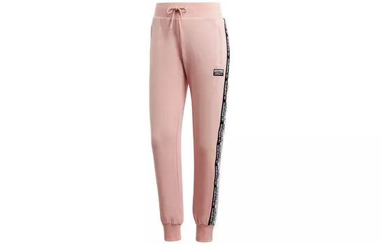 Трикотажные спортивные штаны женские яркие розовые Adidas Originals
