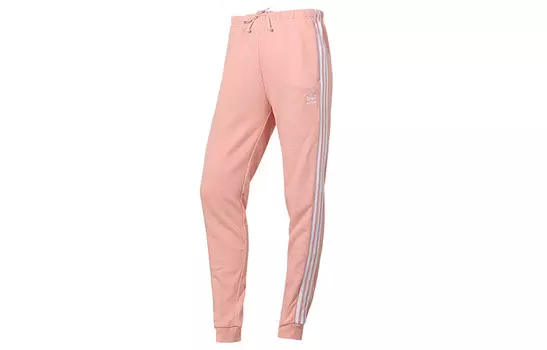 Трикотажные спортивные штаны женские розовые Adidas Originals