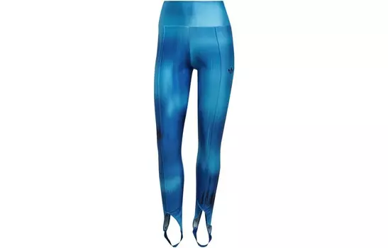 Трикотажные спортивные штаны женские синие Adidas Originals
