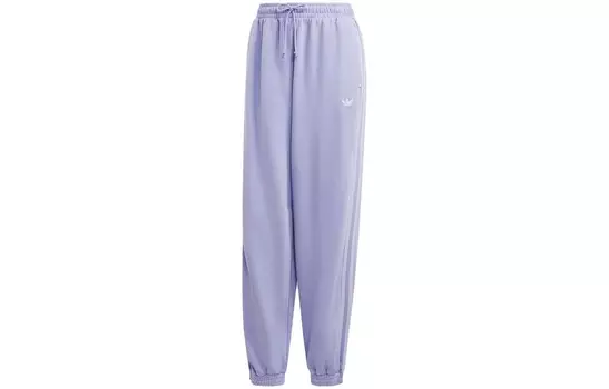 Трикотажные спортивные штаны женские сиреневые Adidas Originals