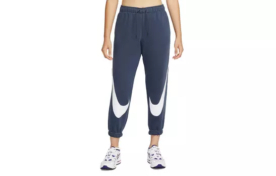 Трикотажные спортивные штаны женские темно-синие Nike