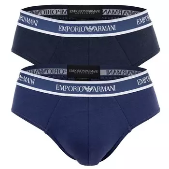 Трикотажные трусы (2 пары) Emporio Armani, синий