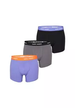 Трикотажные трусы в стиле ретро HAPPY SHORTS, цвет Purple Black Grey Herren