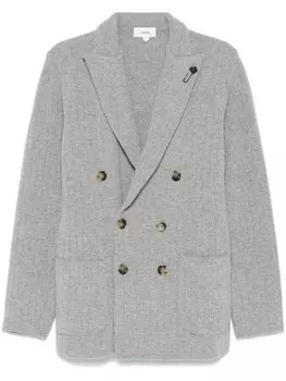 Трикотажный блейзер Lardini, серый