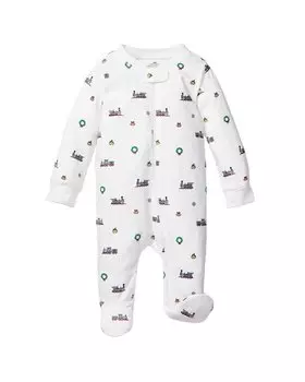 Трикотажный боди Petite Plume, белый