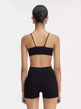 Трикотажный бюстгальтер Ле Пралу Jacquemus, черный