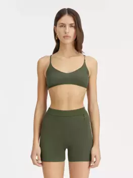 Трикотажный бюстгальтер Ле Пралу Jacquemus, темно-зеленый