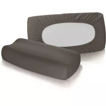 Трикотажный чехол Fleuresse Vital-Comfort на подушку для поддержки шеи эспрессо