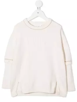 Трикотажный джемпер Chlo Kids, белый
