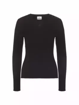 Трикотажный джемпер Courreges, черный