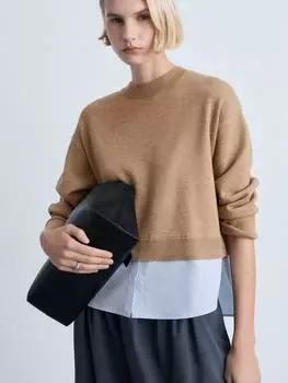 Трикотажный джемпер garance Mango, цвет Medium Brown