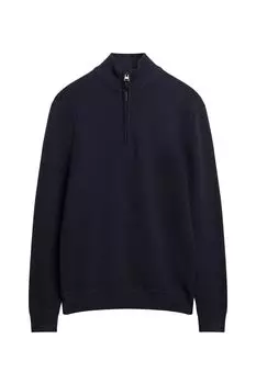 Трикотажный джемпер на пуговицах Superdry Essential Superdry, синий