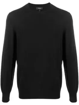 Трикотажный джемпер Theory, черный