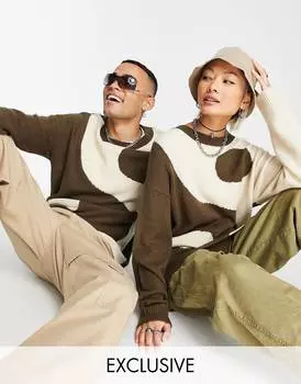 Трикотажный джемпер унисекс Reclaimed Vintage Ying Yang