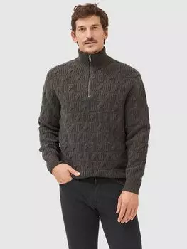 Трикотажный джемпер Unity Park с воротником на молнии Rodd & Gunn, зеленый