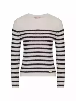 Трикотажный джемпер в полоску Valentino Garavani, мультиколор