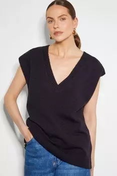 Трикотажный джемпер Zuri с молнией Monsoon, черный