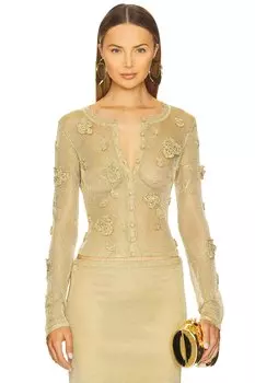 Трикотажный кардиган Kash от Cult Gaia, gold