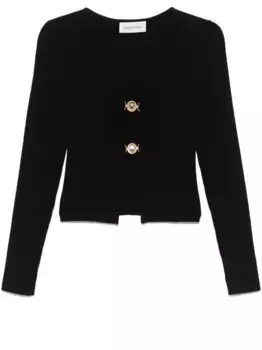 Трикотажный кардиган Marine Serre, черный