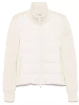 Трикотажный кардиган Moncler, белый