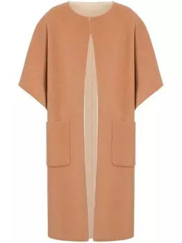 Трикотажный кардиган-пальто Philosophy Di Lorenzo Serafini, оранжевый