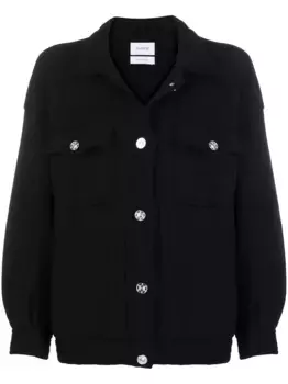 Трикотажный кардиган в рубчик Barrie, черный