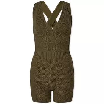 Трикотажный комбинезон Abavo Max Mara, зеленый