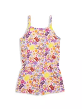 Трикотажный комбинезон с бабочкой для маленьких девочек и девочек Chaser, цвет sunny days