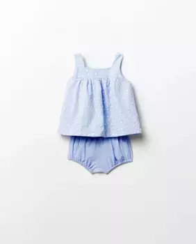 Трикотажный комплект блузки Sfera, синий