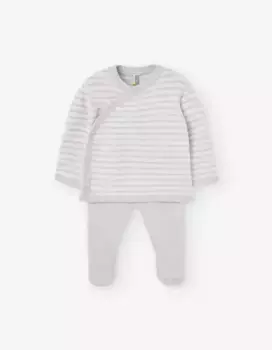 Трикотажный комплект из 2 предметов для мальчика из 100 % хлопка Losan, серый