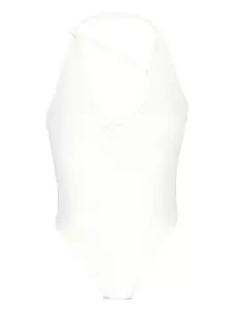 Трикотажный купальник Laneus, белый