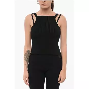 Трикотажный многослойный топ EMPORIO Armani, Black