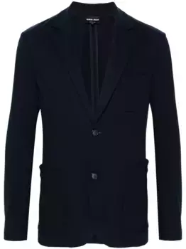 Трикотажный пиджак GIORGIO ARMANI, синий