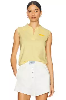 Трикотажный поло топ Monse, pale yellow