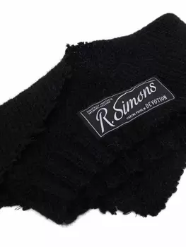 Трикотажный шарф Raf Simons, черный