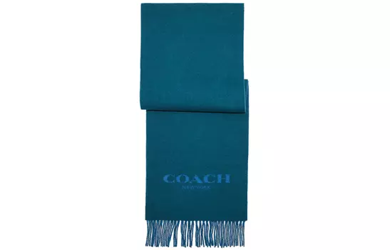 Трикотажный шарф унисекс COACH, Blue