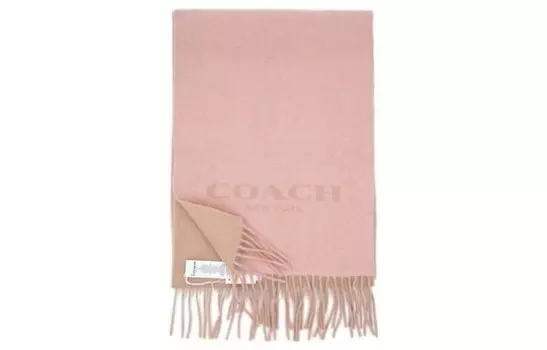 Трикотажный шарф унисекс COACH, Подарочный набор с бантом