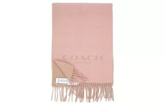 Трикотажный шарф унисекс COACH, Розовый