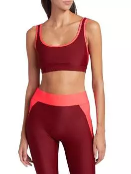 Трикотажный спортивный бюстгальтер Heroine Sport, рубиновый