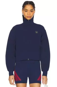 Трикотажный спортивный топ Adidas By Stella Mccartney, team navy blue