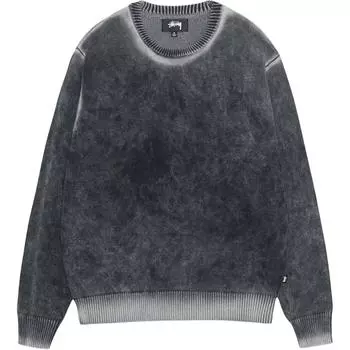 Трикотажный свитер из выцветшего хлопка Stussy, розовый