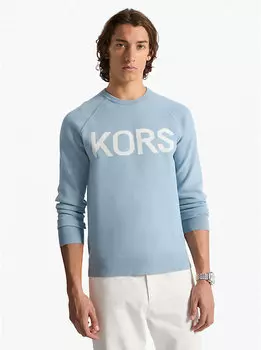 Трикотажный свитер Kors stretch Michael Kors, голубой