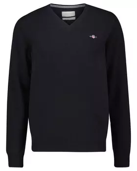 Трикотажный свитер обычного кроя Gant, черный