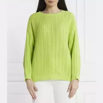 Трикотажный свитер обычного кроя Liviana Conti, зеленый